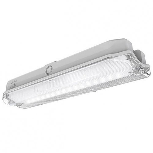 Ansell Lighting Guardian AGLED/3M 230V/3W LED Self-Test Emergency Bulkhead With Legend All Polycarbonate.