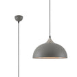 Arnott 38cm Small Pendant, 1 x E27, Sand Grey/Satin Nickel