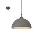 Arnott 50cm Large Pendant, 1 x E27, Sand Grey/Satin Nickel