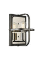 Atkins Wall Lamp 1 x E27, Pewter/Polished Nickel