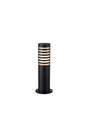 Ballard 44.5cm Post Lamp With Lined Acrylic Shade, 1 x E27, IP54, Black/Frosted, 2yrs Warranty