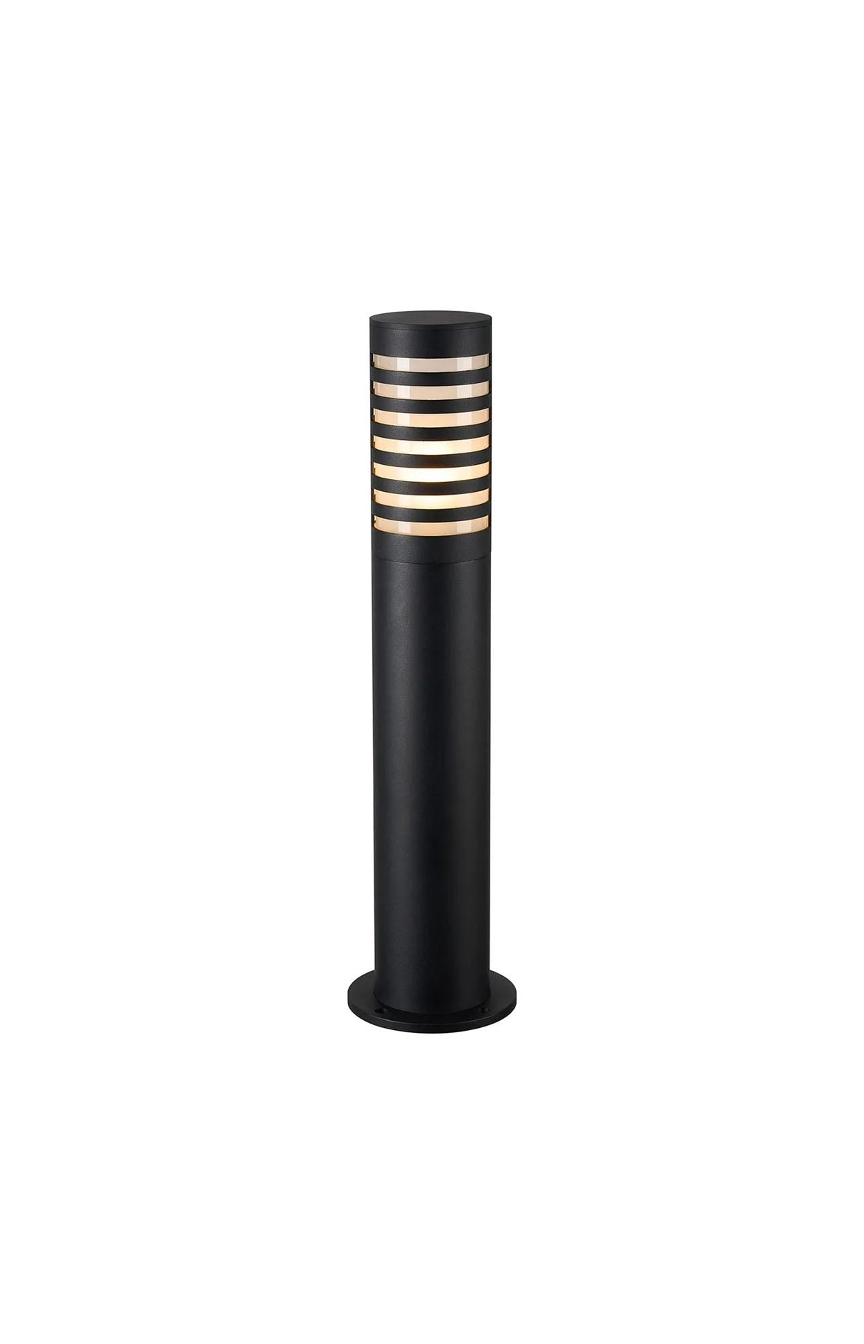 Ballard 64.5cm Post Lamp With Lined Acrylic Shade, 1 x E27, IP54, Black/Frosted, 2yrs Warranty