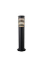 Ballard 64.5cm Post Lamp With Lined Acrylic Shade, 1 x E27, IP54, Black/Frosted, 2yrs Warranty