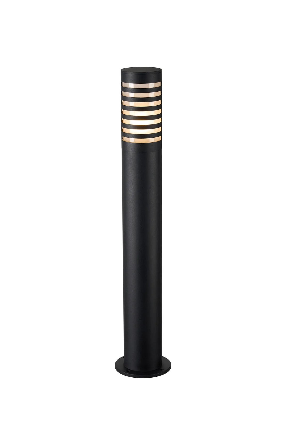 Ballard 84.5cm Post Lamp With Lined Acrylic Shade, 1 x E27, IP54, Black/Frosted, 2yrs Warranty