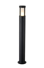 Ballard 104.5cm Post Lamp With Window Acrylic Shade, 1 x E27, IP54, Black/Frosted, 2yrs Warranty
