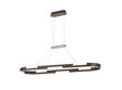 Bass 1.2m Squoval Pendant, 48W LED, 4000K, 3 Step Dimming, Brown Oxide