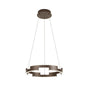Bass 40cm Pendant, 22W LED, 4000K, 3 Step Dimming, Brown Oxide