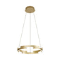 Bass 40cm Pendant, 22W LED, 3500K, 3 Step Dimming, Sand Gold