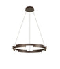 Bass 60cm Pendant, 36W LED, 4000K, 3 Step Dimming, Brown Oxide