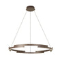 Bass 80cm Pendant, 44W LED, 4000K, 3 Step Dimming, Brown Oxide
