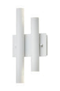Bellfit 2+2 Light Wall Light, 12W LED, 4000K, 740lm, IP44, Satin White, 3yrs Warranty