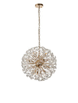 Byrne 50cm Sphere Pendant 12 x G9 French Gold/Crystal