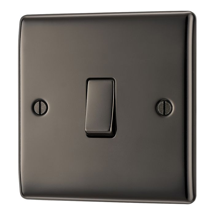 BG NBN12-01 Nexus Metal Black Nickel, 20A 16AX Single Switch, 2 Way