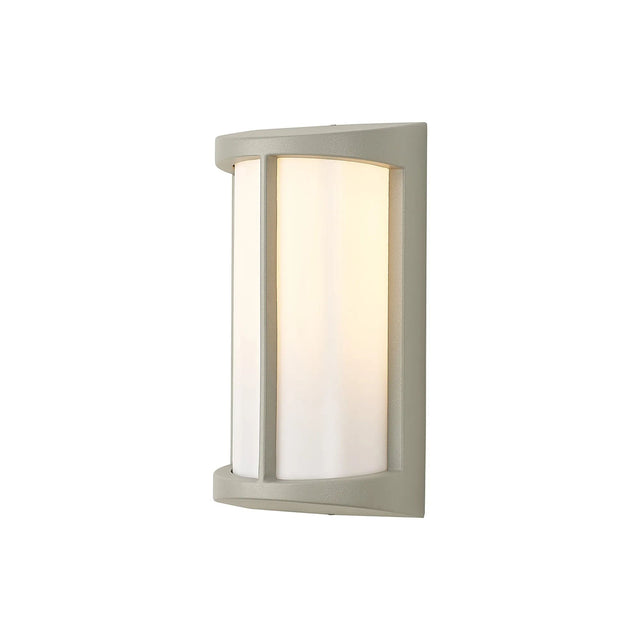 Bishop Wall Lamp 1 Light IP54 Matt Silver