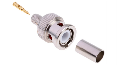 BNC Crimp Professional 3-Part Connectors for RG59 Coax Cable