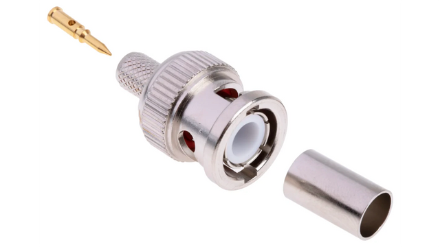 BNC Crimp Professional 3-Part Connectors for RG59 Coax Cable