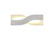 Bolton Wall Lamp, 8W LED, 3000K, Brushed Aluminium/Frosted White
