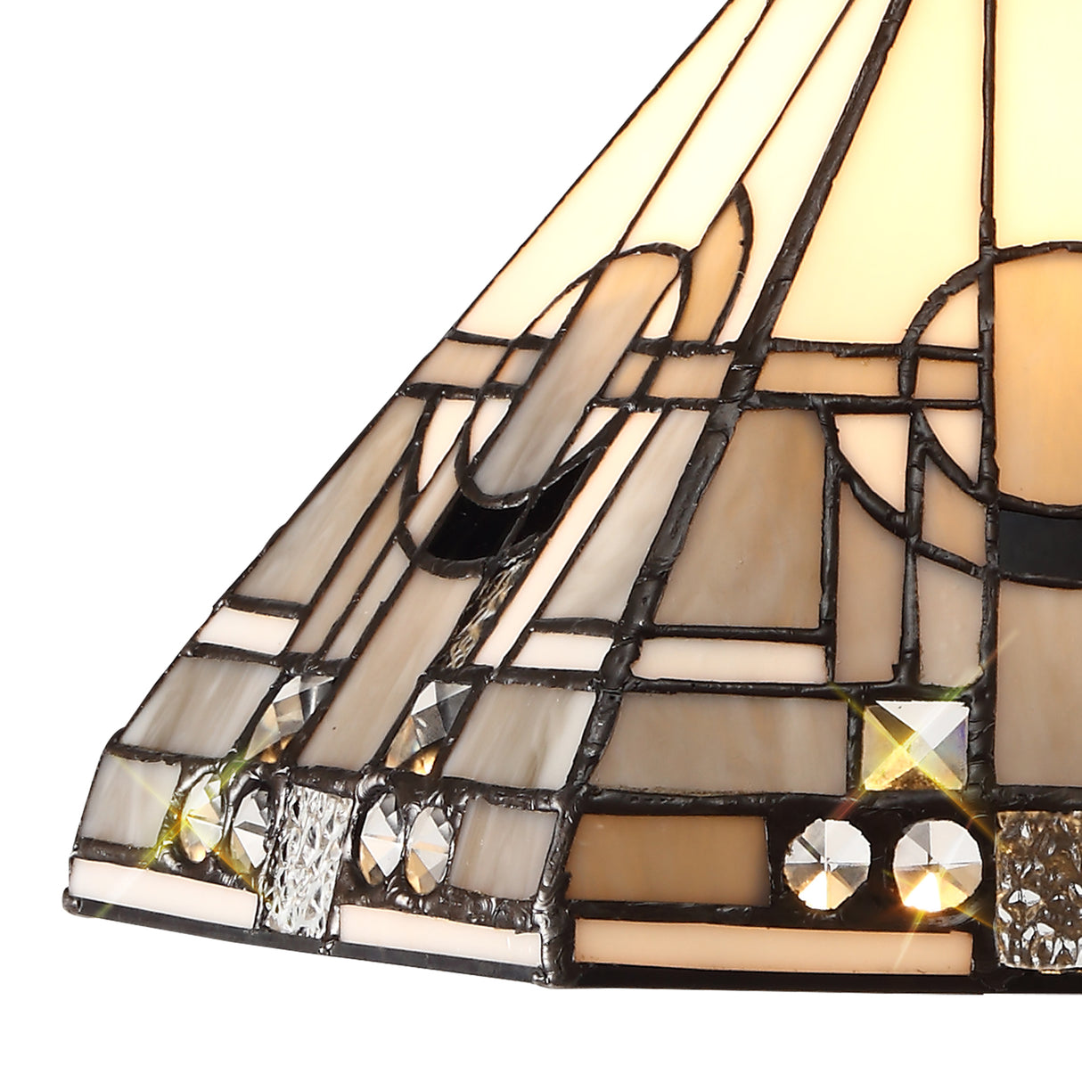 Park Semi Ceiling Kit, 3 x E27, Aged Antique Brass