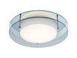 Bowyer Ceiling, 18W LED, 3000K, IP44, Smoked/Mirror