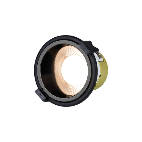 Brand, 5/8W, Triac Dimmable 4CCT LED Fire Rated Downlight, Black Chrome Inner & Black Trim, Cut Out: 70mm, 800lm, 60° Deg, IP65, 5yrs Warranty