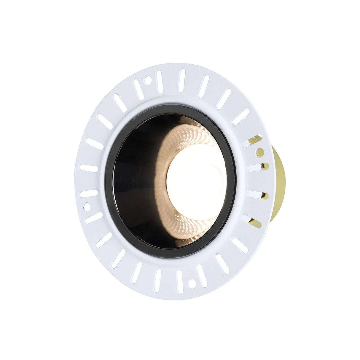 Brand, 5/8W, Triac Dimmable 4CCT LED Fire Rated Downlight, Trimless Black Chrome Inner, Cut Out: 70mm, 800lm, 60° Deg, 5yrs Warranty