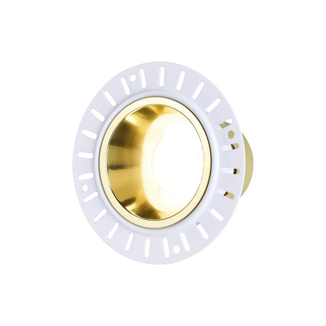 Brand, 5/8W, Triac Dimmable 4CCT LED Fire Rated Downlight, Trimless Gold Inner, Cut Out: 70mm, 800lm, 60° Deg, 5yrs Warranty