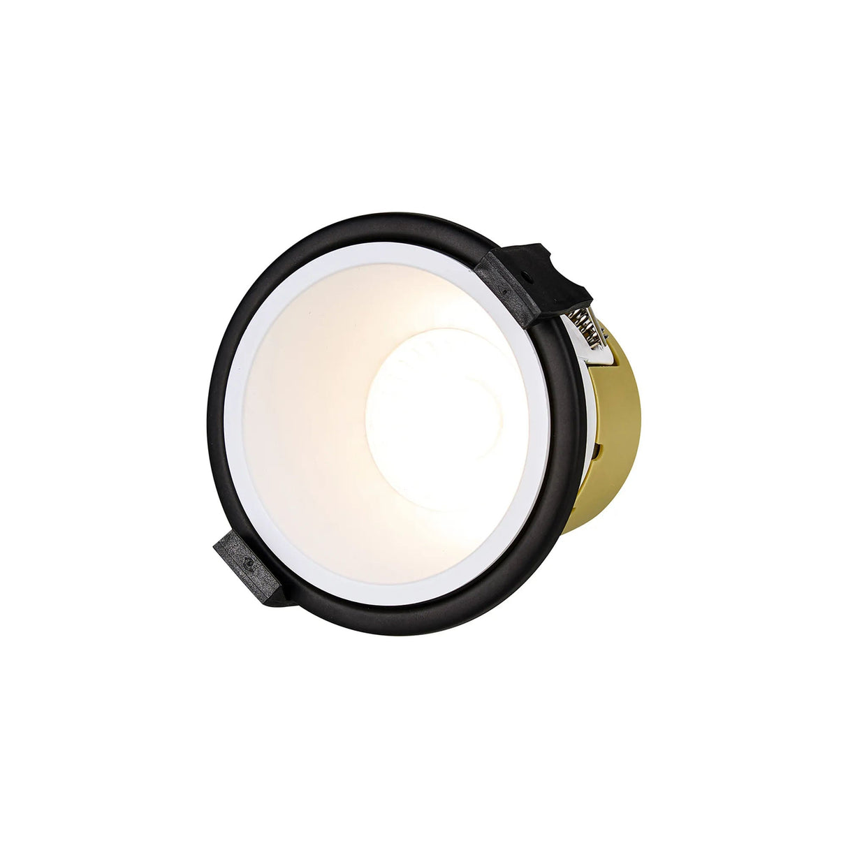 Brand, 5/8W, Triac Dimmable 4CCT LED Fire Rated Downlight, White Inner & Black Trim, Cut Out: 70mm, 800lm, 60° Deg, IP65, 5yrs Warranty