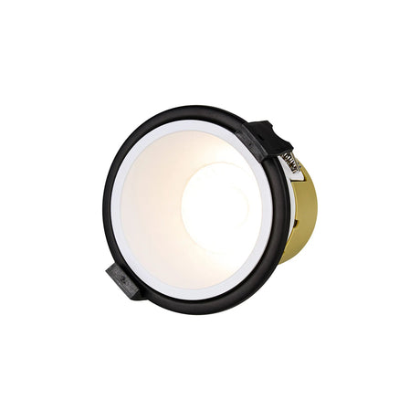 Brand, 5/8W, Triac Dimmable 4CCT LED Fire Rated Downlight, White Inner & Black Trim, Cut Out: 70mm, 800lm, 60° Deg, IP65, 5yrs Warranty