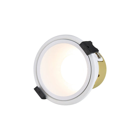 Brand, 5/8W, Triac Dimmable 4CCT LED Fire Rated Downlight, White Inner, Cut Out: 70mm, 800lm, 60° Deg, IP65, 5yrs Warranty