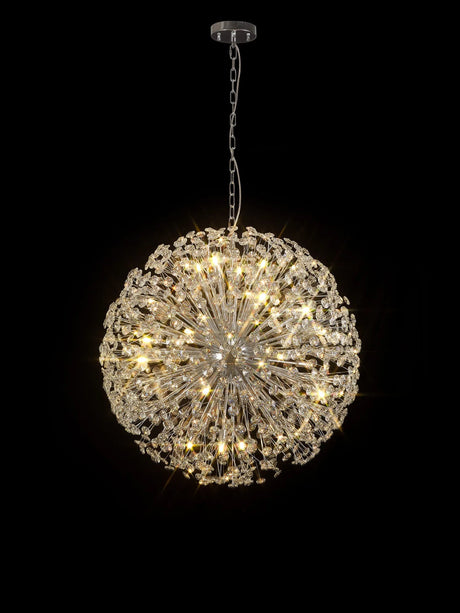 Byrne 80cm Sphere Pendant 24 x G9 Polished Chrome/Crystal