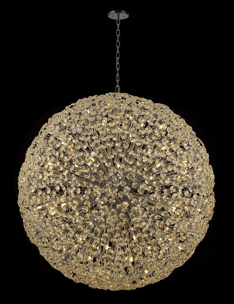 Byrne Pendant 1.5m Sphere 84 x G9 Polished Chrome/Crystal