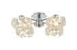 Byrne Polished Chrome 4 x G9 Flush Light Polished Chrome & Crystal Shade