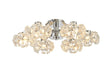 Byrne Polished Chrome 6 x G9 Flush Light Polished Chrome & Crystal Shade