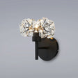 Byrne 1 x G9 Switched Wall Lamp With Satin Black/Crystal Shade