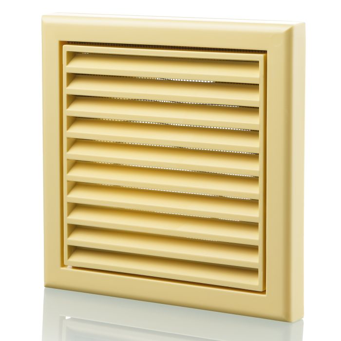 Plastic Vented Fixed Blade Air Ventilation Louvred Grille 100mm/4"