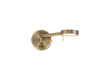 Carney Switched Adjustable Wall Lamp/Reader, 8W LED, 3000K, Antique Brass