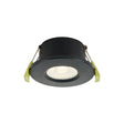 Channon 4/6/8W, Triac Dimmable 4CCT LED Fire Rated Downlight, Black Round Fixed, 400-800lm, IP65 DRIVER INC.