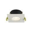 Channon 4/6/8W, Triac Dimmable 4CCT LED Fire Rated Downlight, White Square Fixed, 400-800lm, IP65 DRIVER INC.