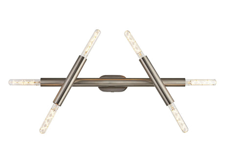 Cohen 3 Arm 6 Light Adjustable Ceiling/Wall E27, Satin Nickel