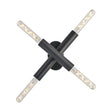 Cohen 2 Arm 4 Light Adjustable Ceiling/Wall E27, Satin Black