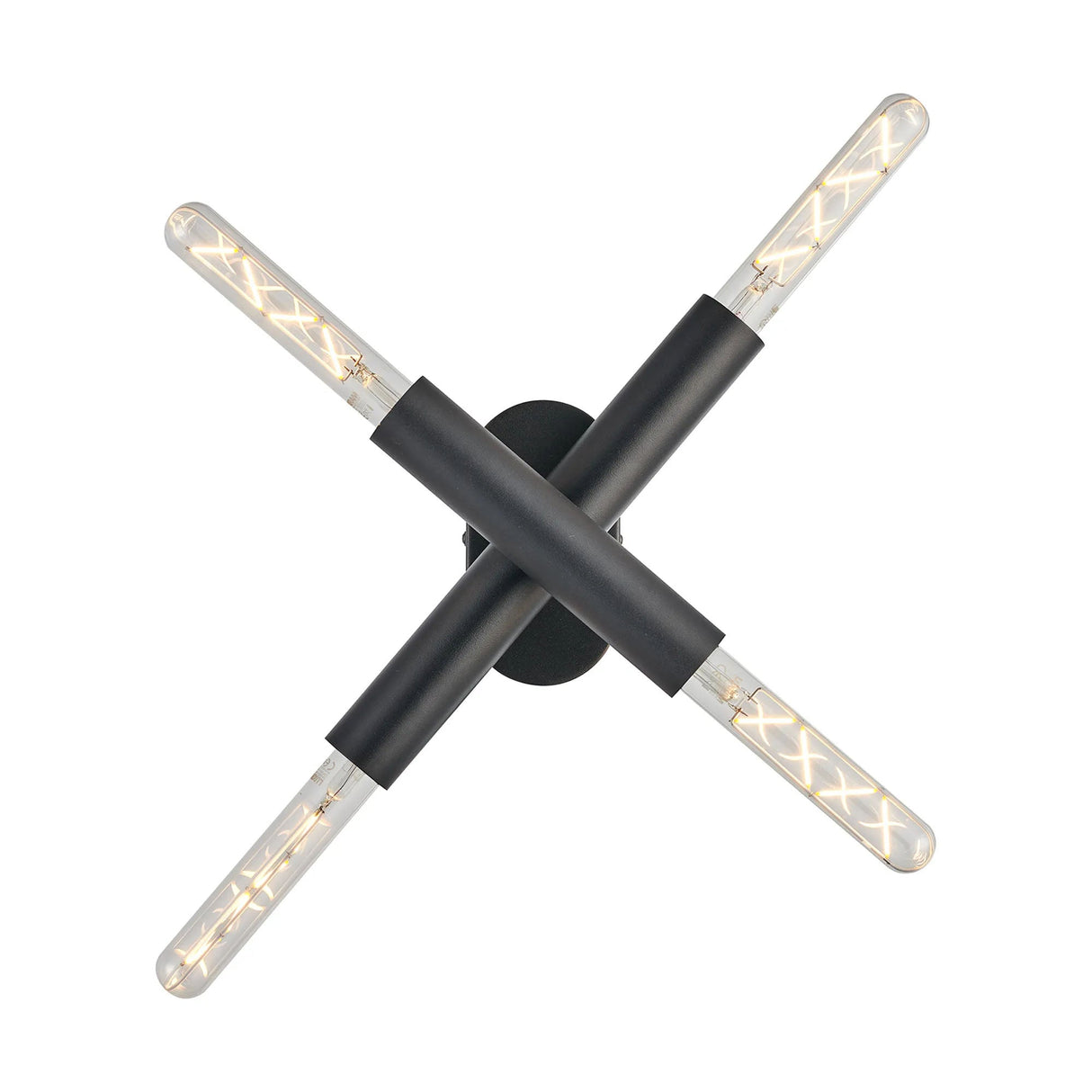 Cohen 2 Arm 4 Light Adjustable Ceiling/Wall E27, Satin Black