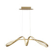 Collins Dimmable Large Oval Pendant, 39W LED, 3000K, Sand Gold