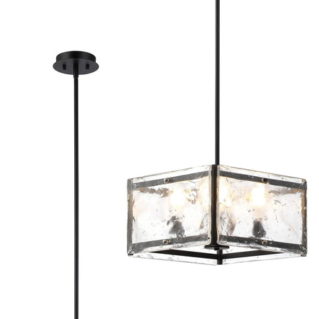 Cooper Multi Height Pendant/Semi Flush, 4 x E27, Matt Black