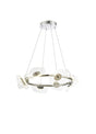 Corner Ring Pendant, 8 x 6W LED, 4000K ,3700lm, Polished Chrome