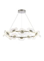 Corner Ring Pendant, 12 x 6W LED, 4000K, Polished Chrome
