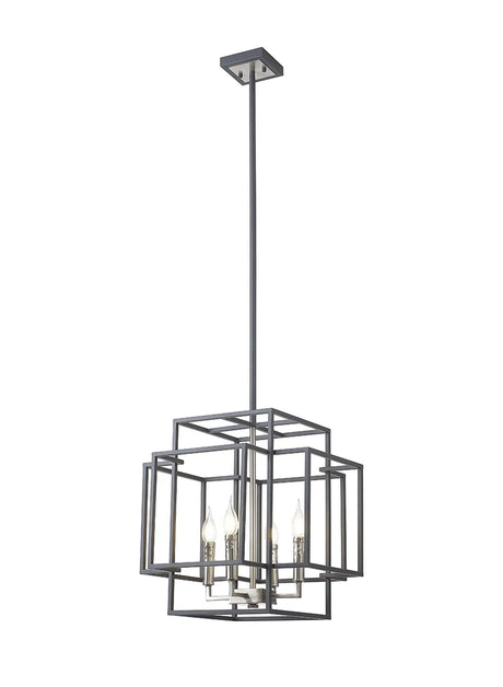 Coton Multi Height Pendant, 4 x E14, Anthracite/Satin Nickel