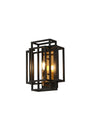 Coton Wall Lamp 1 x E14, Black/Gold