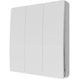 FORUM CUL-40035 - 3 Gang Kinetic Push Switch Matt White