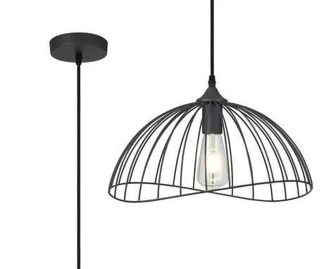 Cummins Dome Pendant, 1 x E27, Graphite
