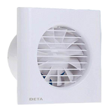 DETA 4601 WHITE WALL / CEILING  EXTRACTOR FAN WITH TIMER IP44